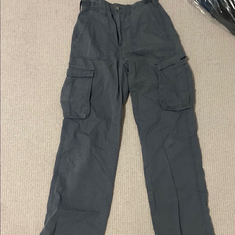 Womens Gray Cargo Pants